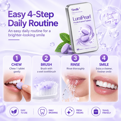 Timilk® LumiPearl Purple Enamel Tablets