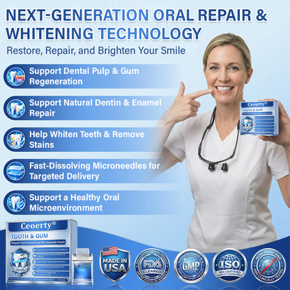 (NEW)Ceoerty® Tooth & Gum Repair Fast-Dissolving Microneedle Patch