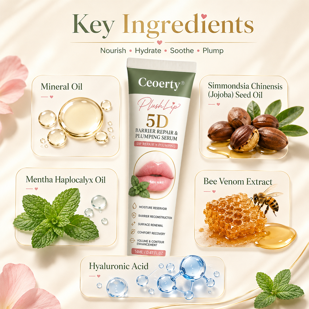 Ceoerty® PlushLip 5D Barrier Repair & Plumping Serum
