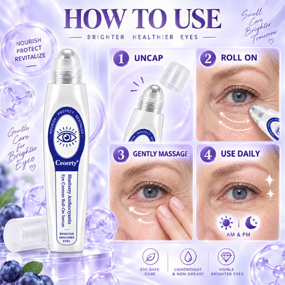 Ceoerty® Blueberry Anthocyanin Eye Contour Roll-On Serum