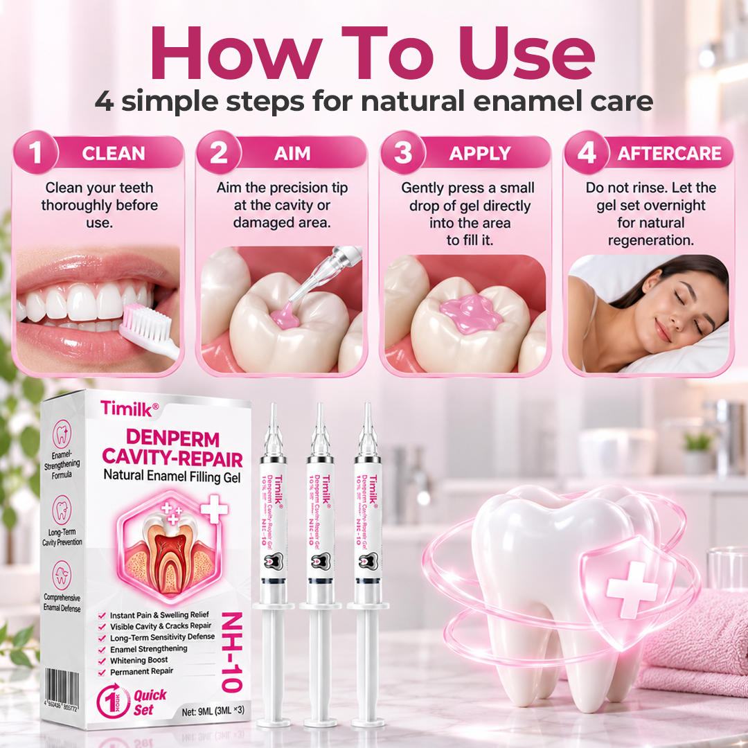Timilk® DenPerm Cavity-Repair Natural Enamel Filling Gel 🌟