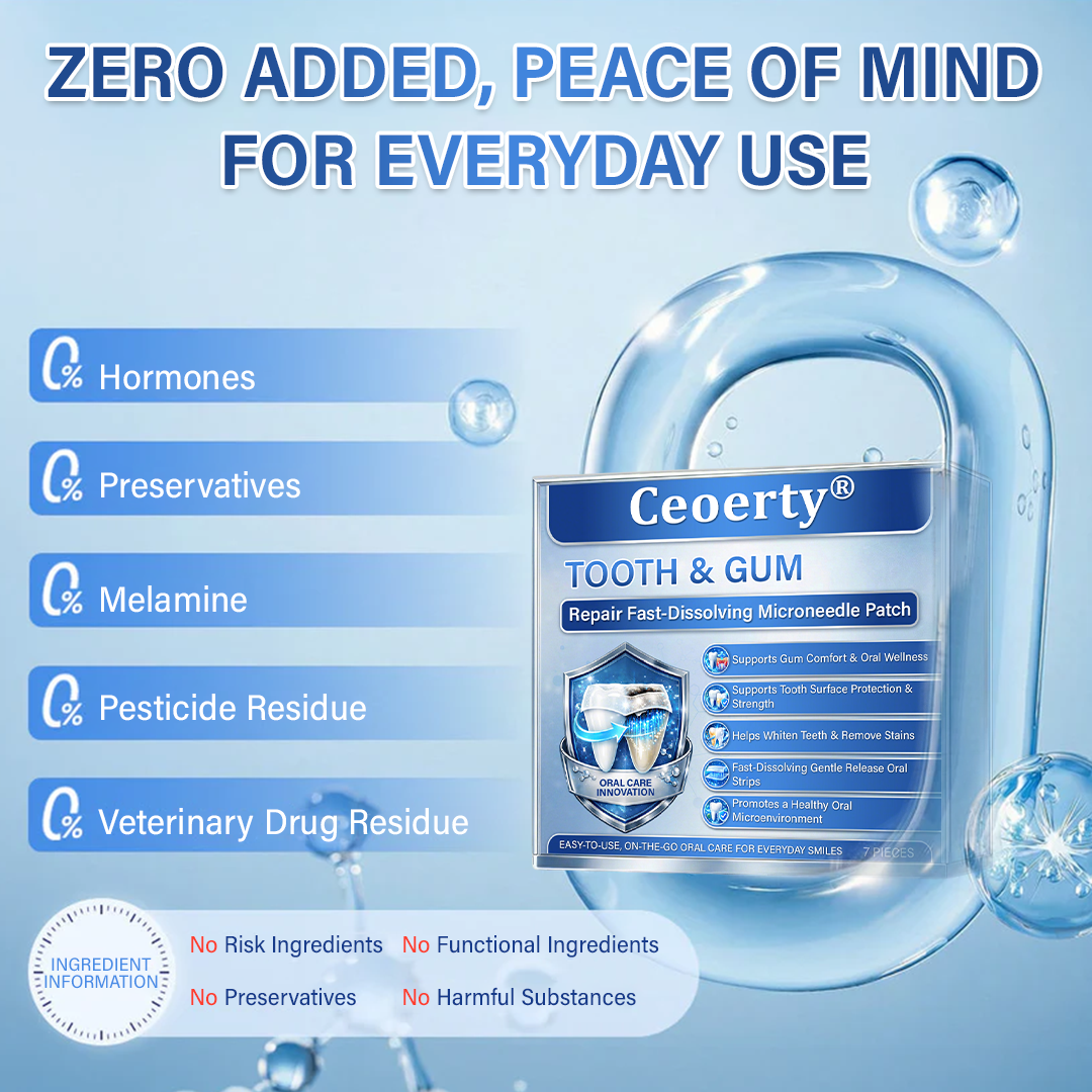 (NEW)Ceoerty® Tooth & Gum Repair Fast-Dissolving Microneedle Patch