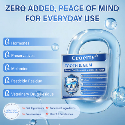 (NEW)Ceoerty® Tooth & Gum Repair Fast-Dissolving Microneedle Patch