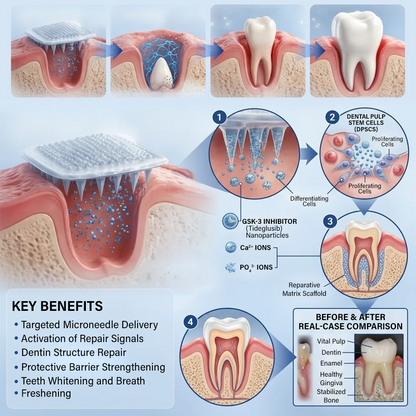 (NEW)Ceoerty® Tooth & Gum Repair Fast-Dissolving Microneedle Patch