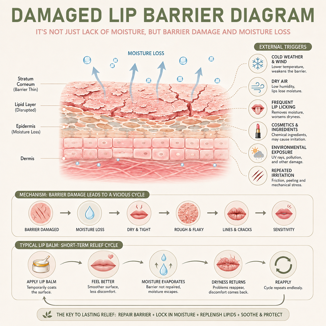 Ceoerty® PlushLip 5D Barrier Repair & Plumping Serum