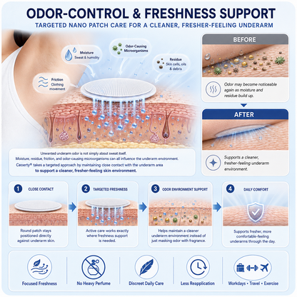 Ceoerty® 2-in-1 Nano Underarm Deodorizing & Melanin-Control Patches