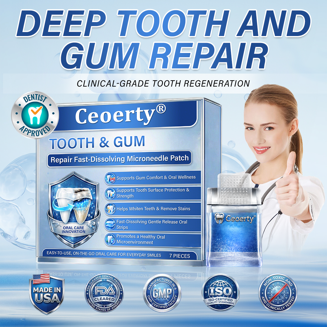 (NEW)Ceoerty® Tooth & Gum Repair Fast-Dissolving Microneedle Patch